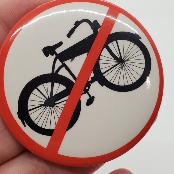 No bicycles bike clip button pin - Picture 1 of 6